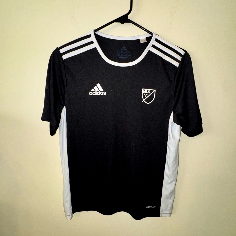 Adidas Kids Black and White MLS Jersey